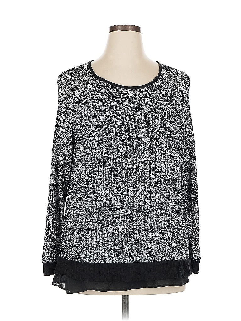 Pre-owned Chelsea & Theodore Pullover Sweater In Gray