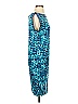 BCBGMAXAZRIA Graphic Teal Cocktail Dress Size S - photo 4