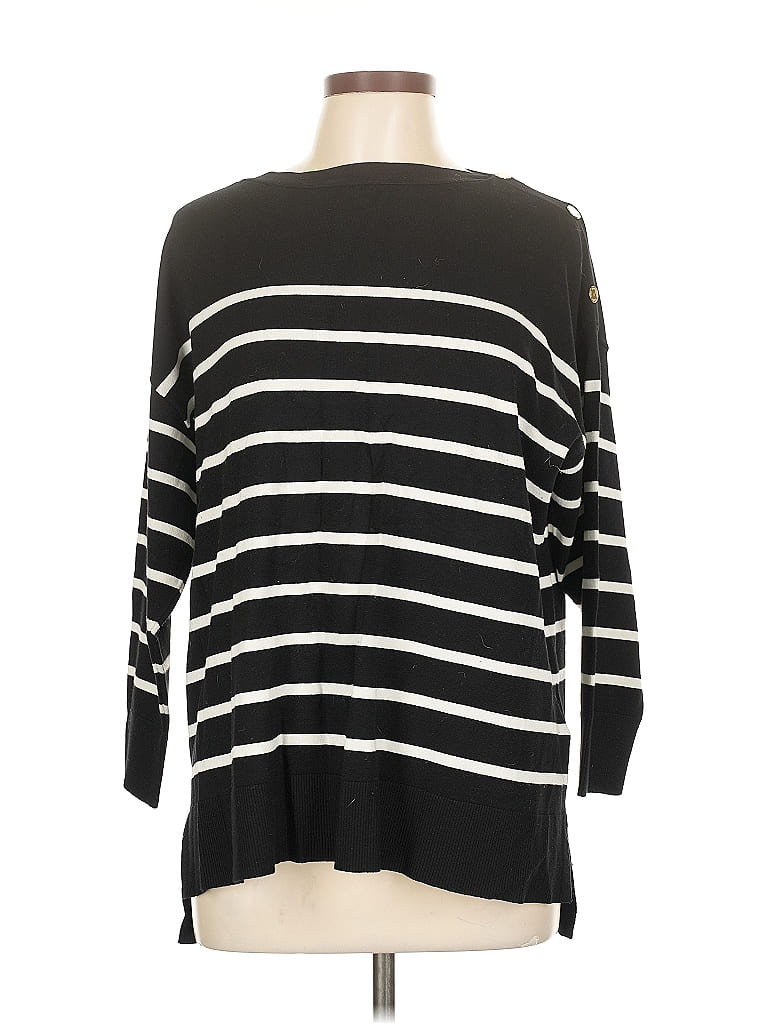 Click to view more detailed imagery on our partner's website Pre-owned Anne Klein Pullover Sweater In Black