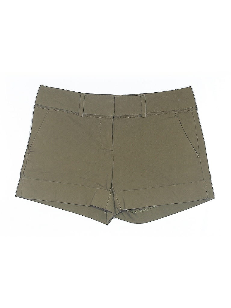 Pre-owned 7th Avenue Design Studio New York & Company Khaki Shorts In Green