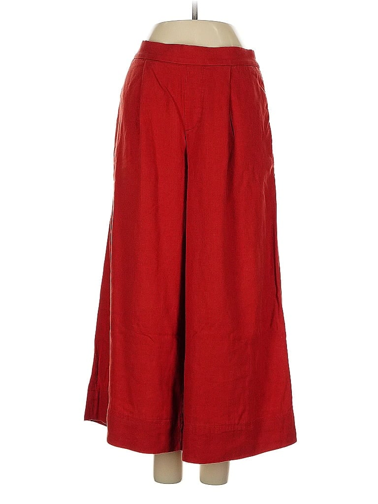 Pre-owned Banana Republic Factory Store Linen Pants In Red