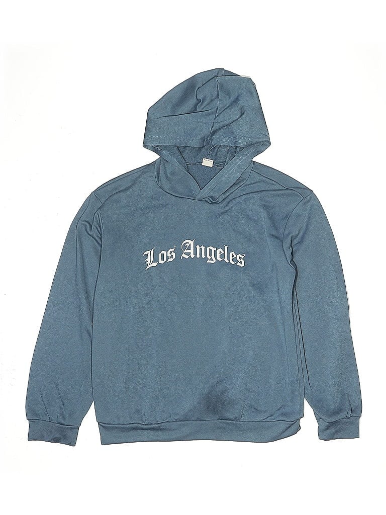 Pre-owned Shein Kids' Pullover Hoodie In Blue