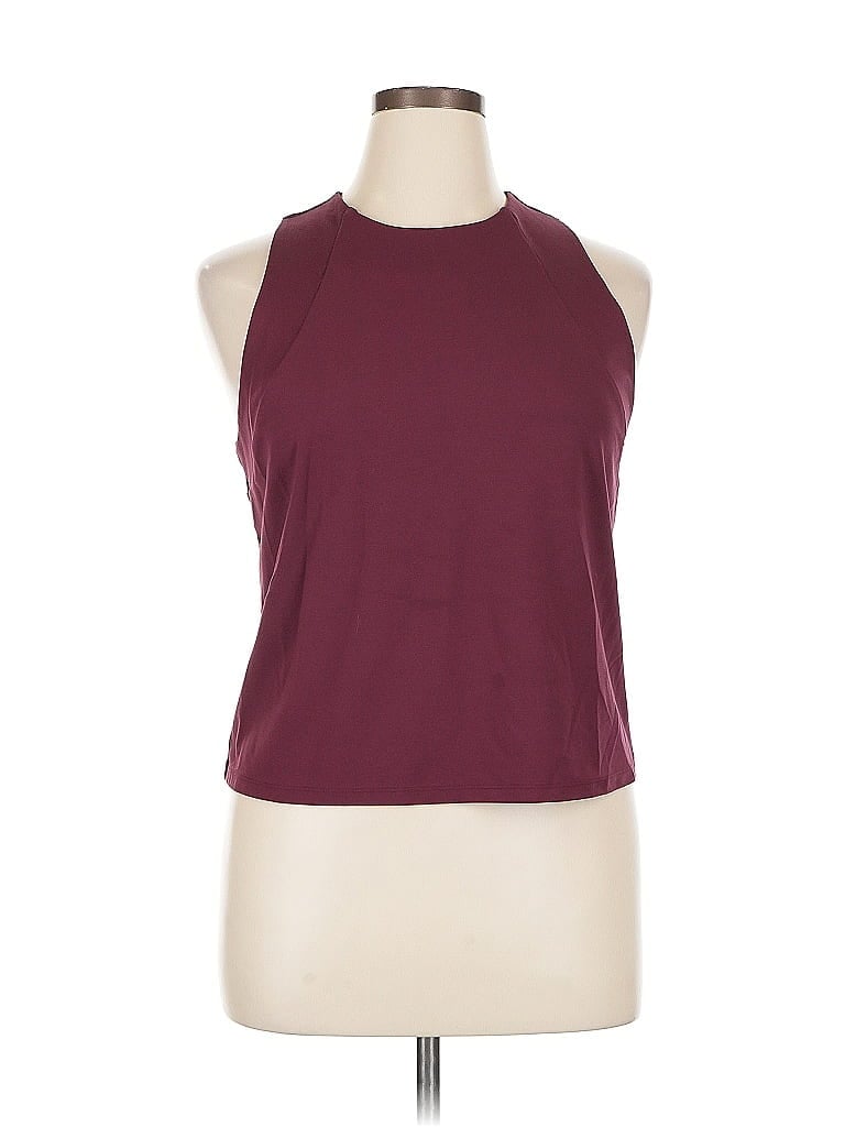 Pre-owned Banana Republic Factory Store Tank Top Burgundy Halter Neckline Tops