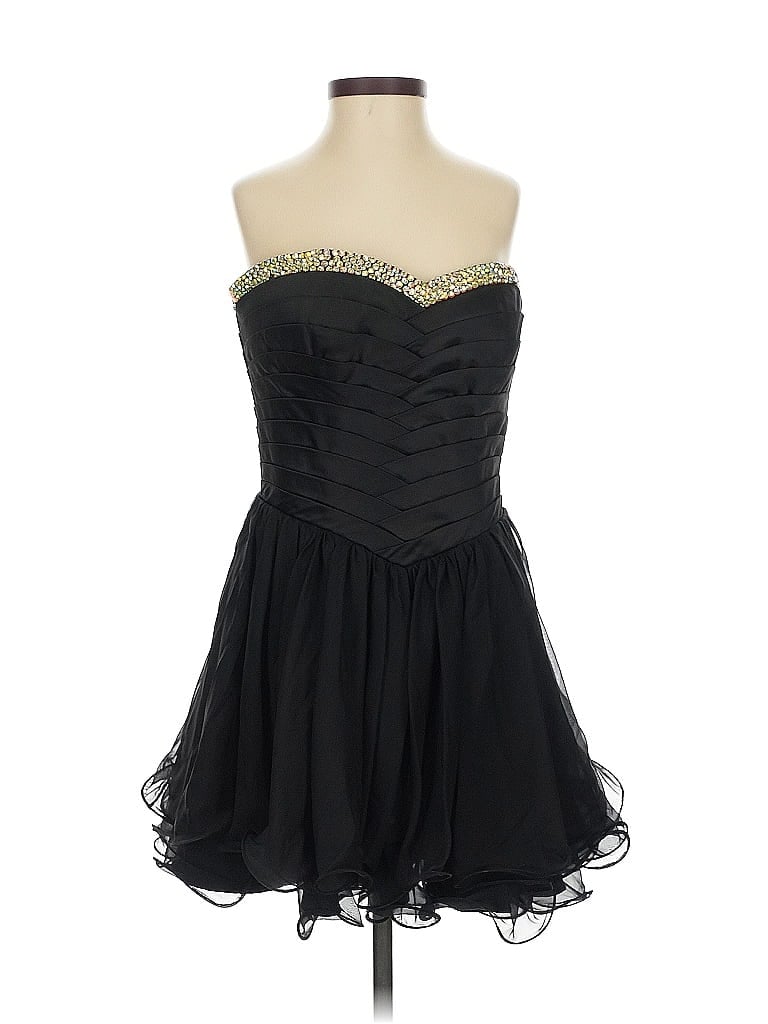 Pre-owned La Femme Cocktail Dress In Black