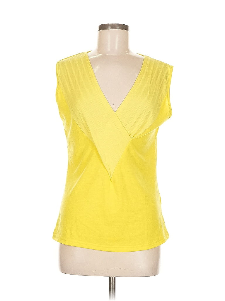 Pre-owned Unbranded Sleeveless T-shirt In Yellow
