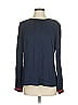 Milly Blue Long Sleeve Silk Top Size 4 - photo 1