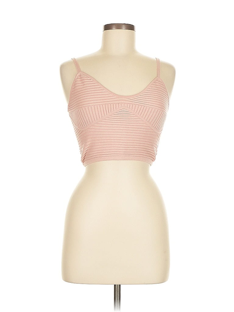 Pre-owned Aerie Tank Top Pink Strapless Neckline Tops
