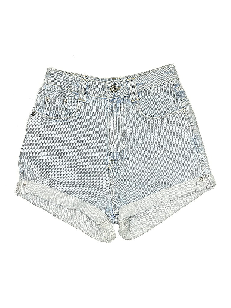 Pre-owned Zara Denim Shorts In Blue