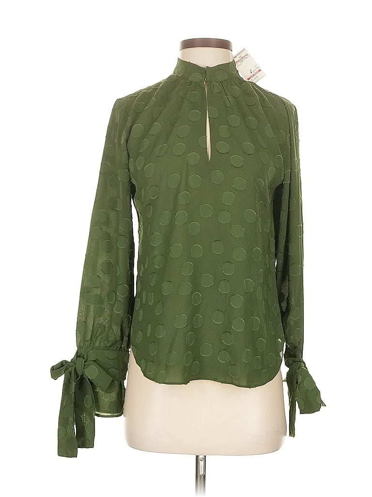 Click to view more detailed imagery on our partner's website Pre-owned Ann Taylor Long Sleeve Blouse In Green