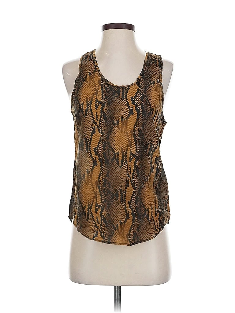 Click to view more detailed imagery on our partner's website Pre-owned Current Elliott Sleeveless Blouse In Gold