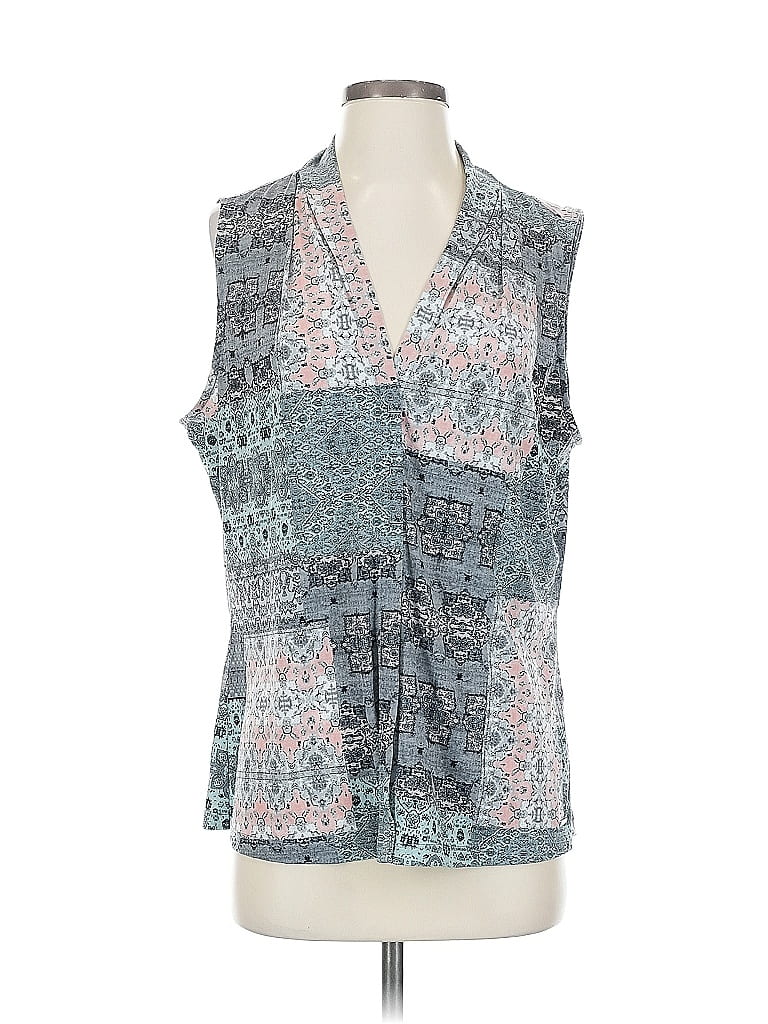 Pre-owned Calvin Klein Sleeveless Blouse In Green