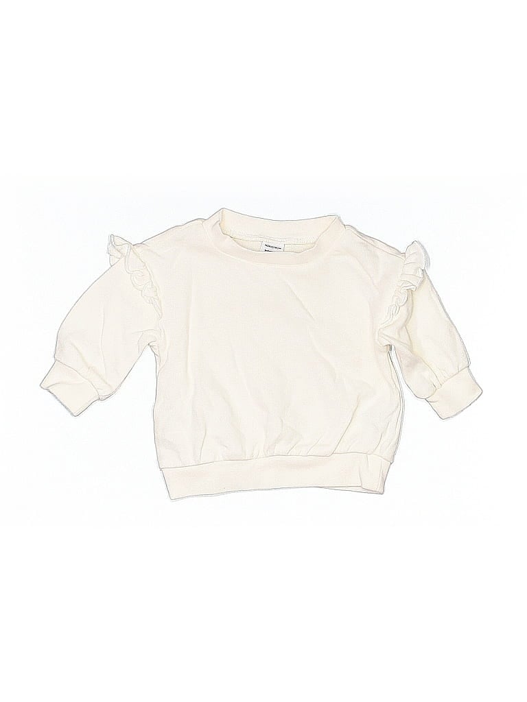 Pre-owned Nordstrom Babies' Sweatshirt In White