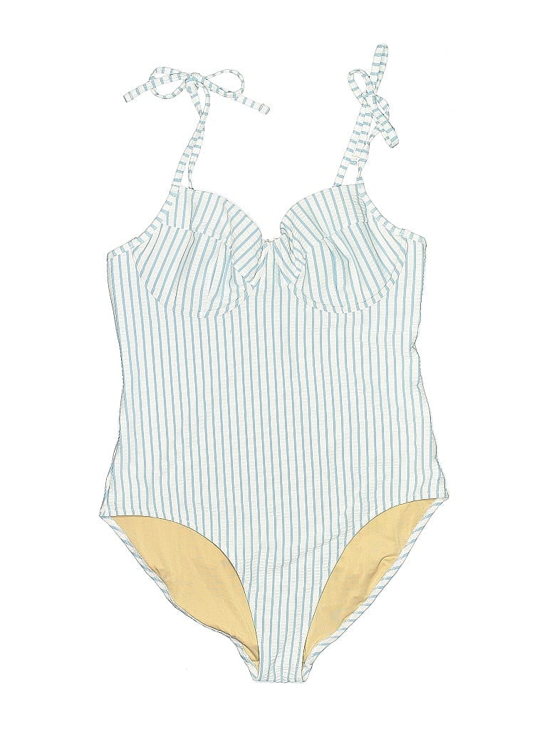 Pre-owned Old Navy One Piece Swimsuit In White