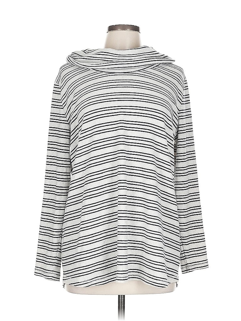 Pre-owned T By Talbots Pullover Sweater In Silver