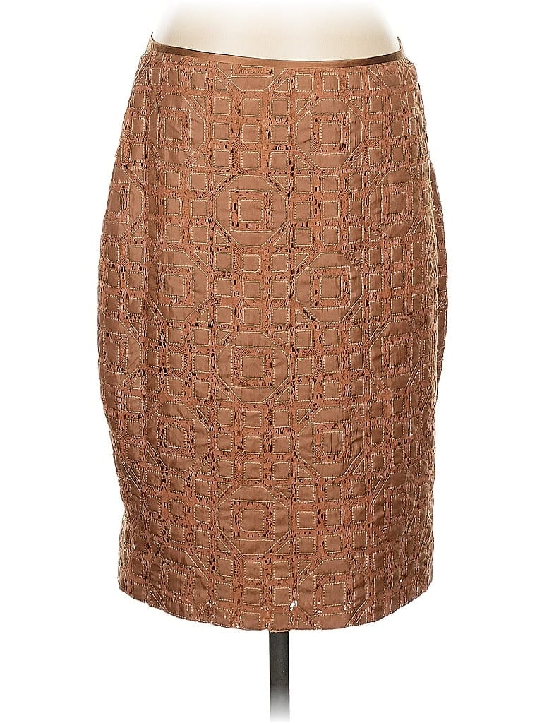 Pre-owned Etcetera Formal Skirt In Brown