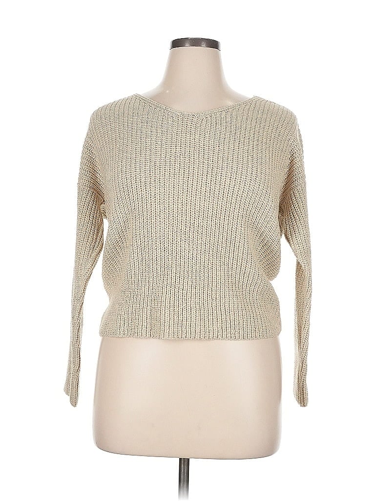 Pre-owned Assorted Brands Pullover Sweater In Brown