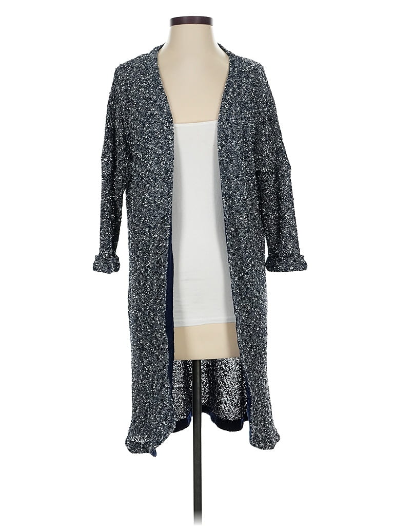 Pre-owned Left Coast By Dolan Cardigan Sweater In Gray