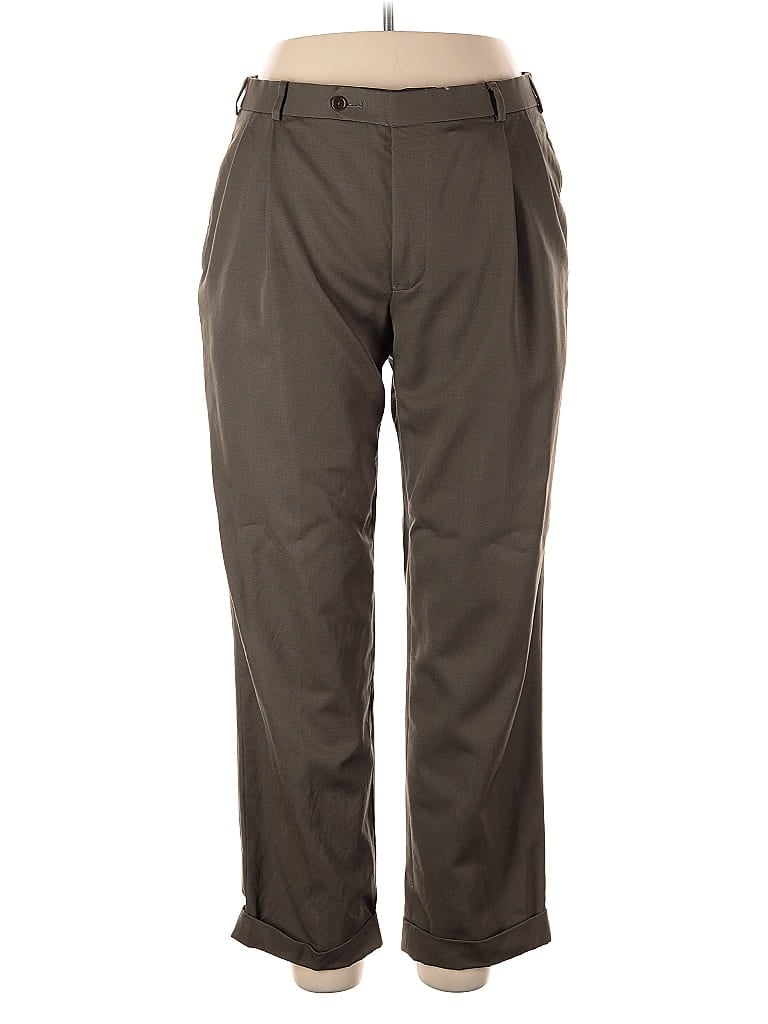 Pre-owned Brooks Brothers 346 Wool Pants In Brown