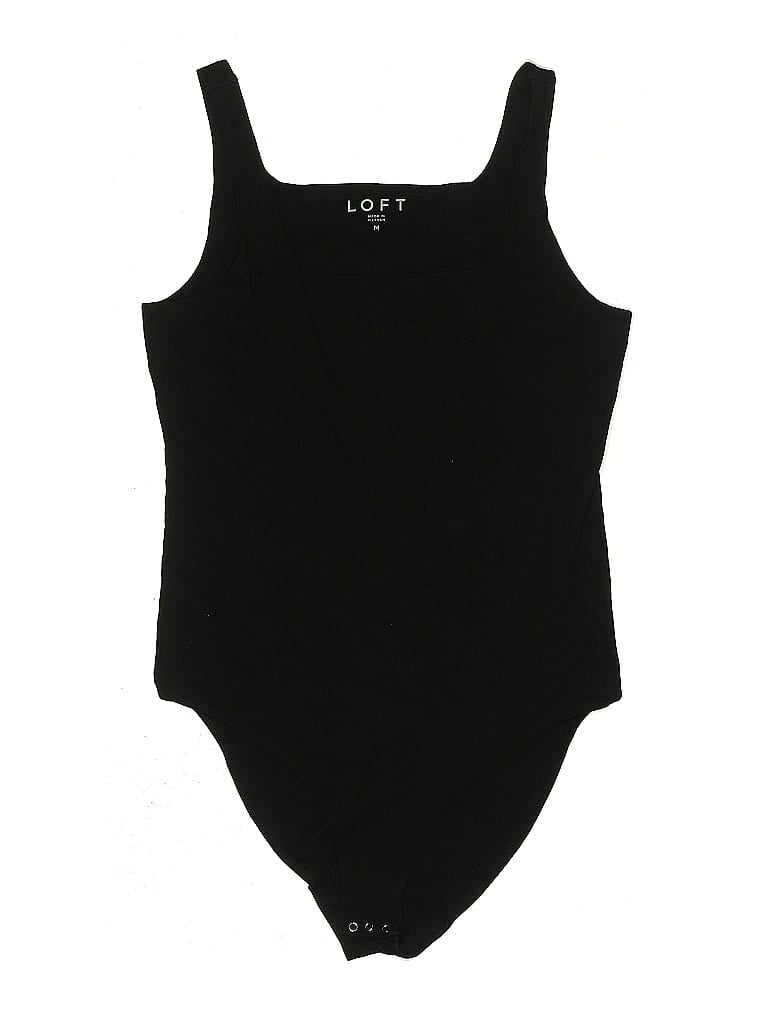 Pre-owned Ann Taylor Loft Bodysuit In Black