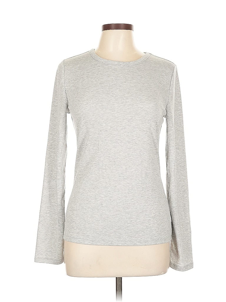Pre-owned Gap Long Sleeve T-shirt In Silver