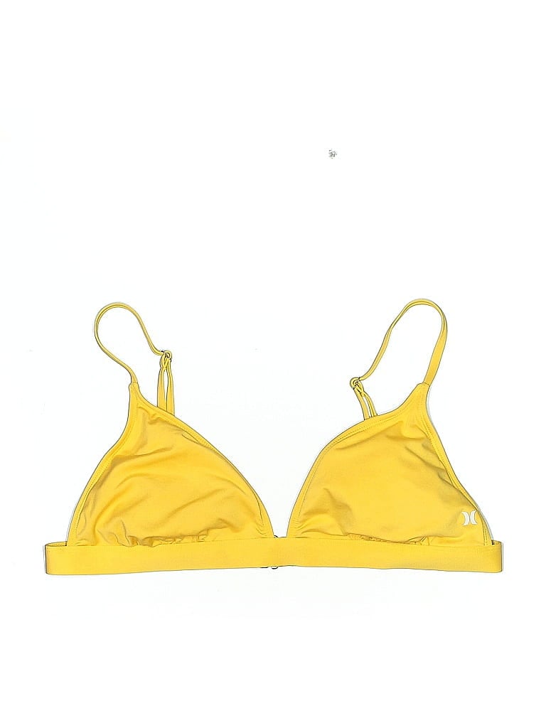 Click to view more detailed imagery on our partner's website Pre-owned Hurley Swimsuit Top Yellow Swimwear