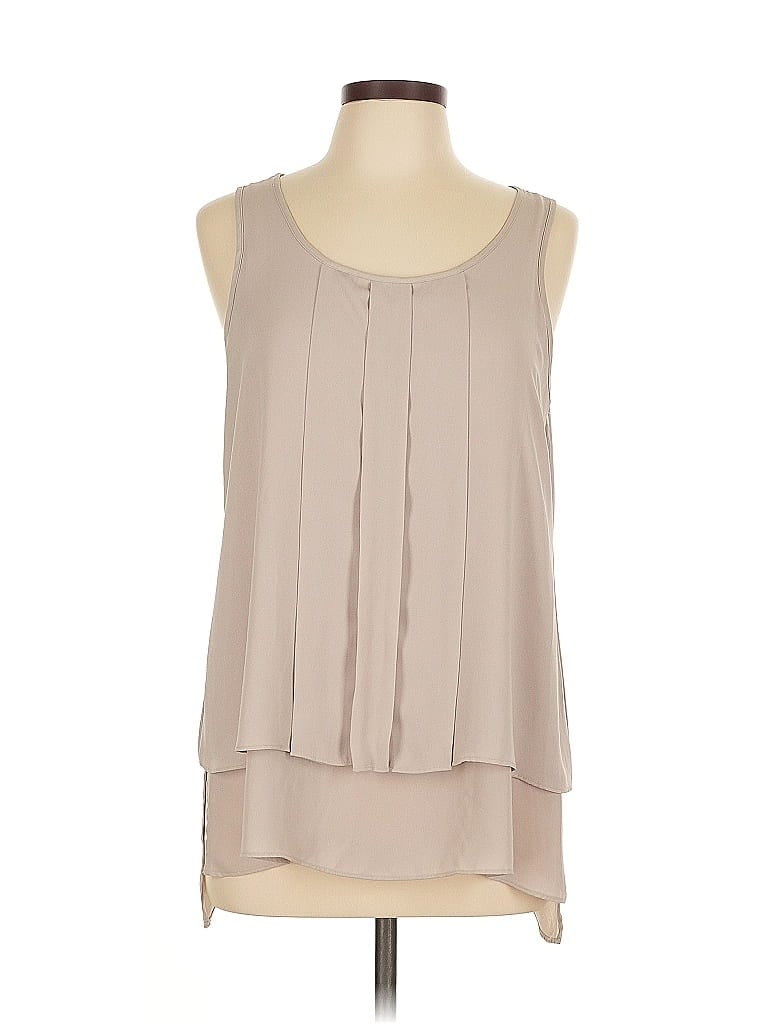 Pre-owned Alfani Sleeveless Blouse In Brown