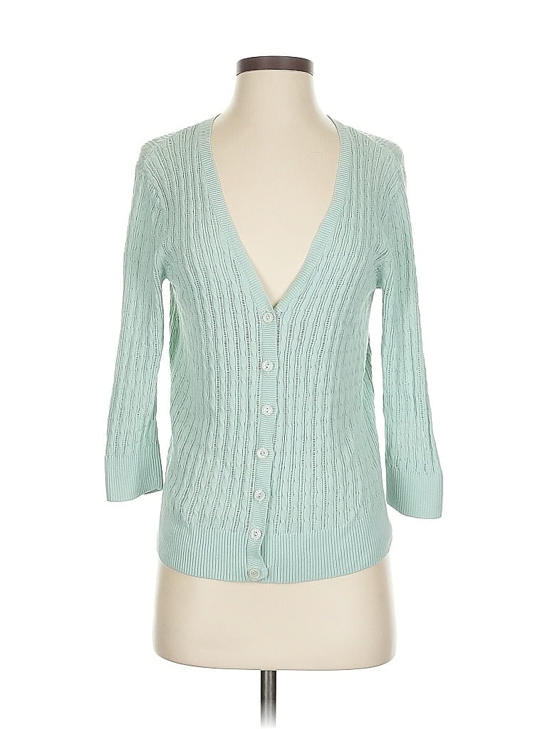 Pre-owned Jeanne Pierre Cardigan Sweater In Blue