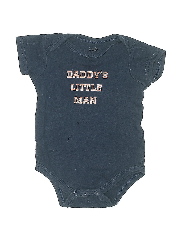 Pre-owned Unbranded Babies' Short Sleeve Onesie In Blue