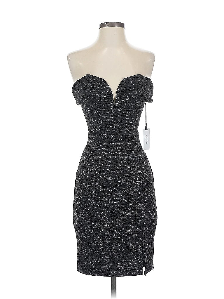 Pre-owned Astr Cocktail Dress In Gray