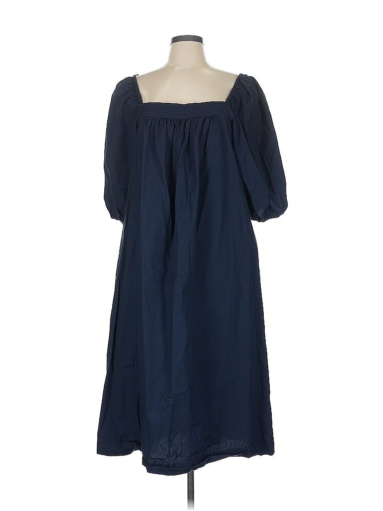 Pre-owned Ann Mashburn Casual Dress In Blue