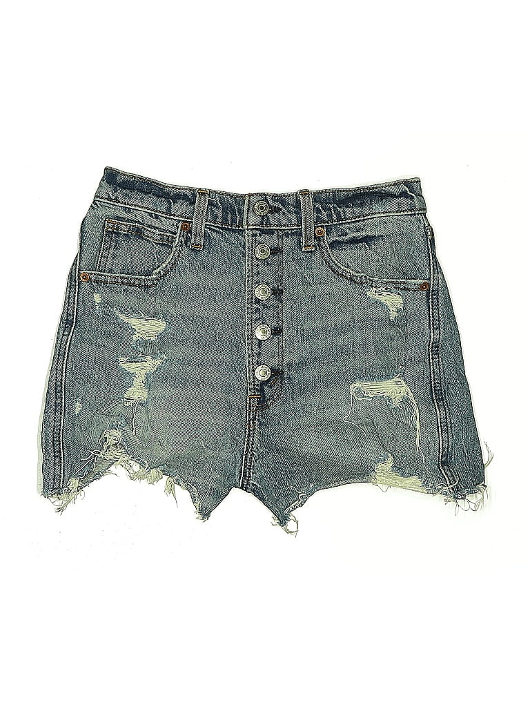 Pre-owned Abercrombie & Fitch Denim Shorts In Blue