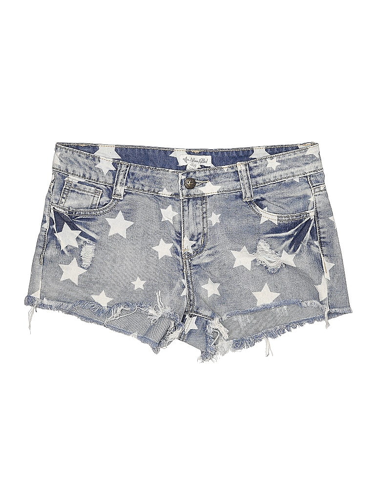 Pre-owned Others Follow Denim Shorts In Silver