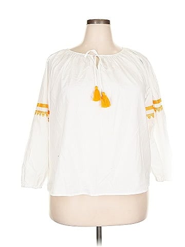 J.Crew Factory Store 3/4 Sleeve Blouse (view 1)