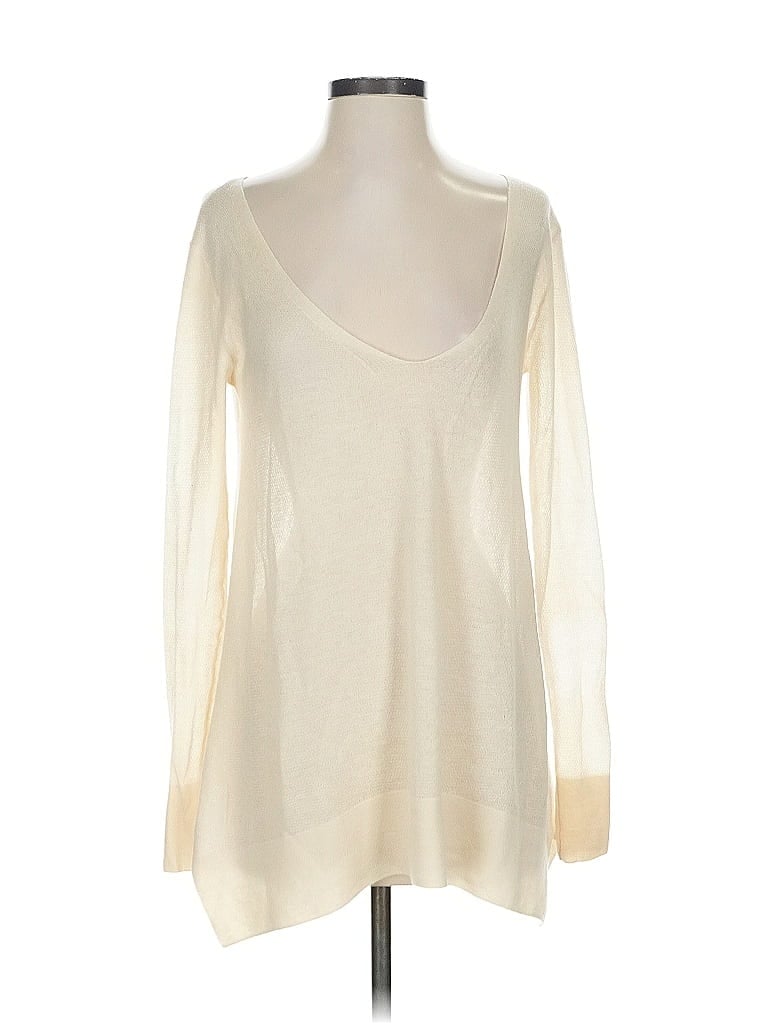 Pre-owned Elie Tahari Pullover Sweater In White