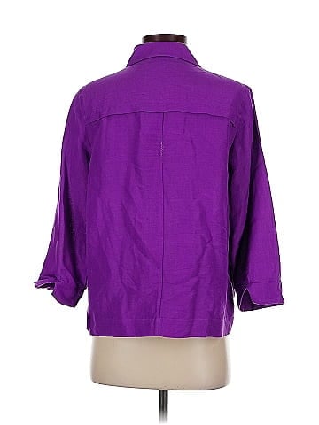 Christopher & Banks 3/4 Sleeve Button-Down Shirt (view 2)
