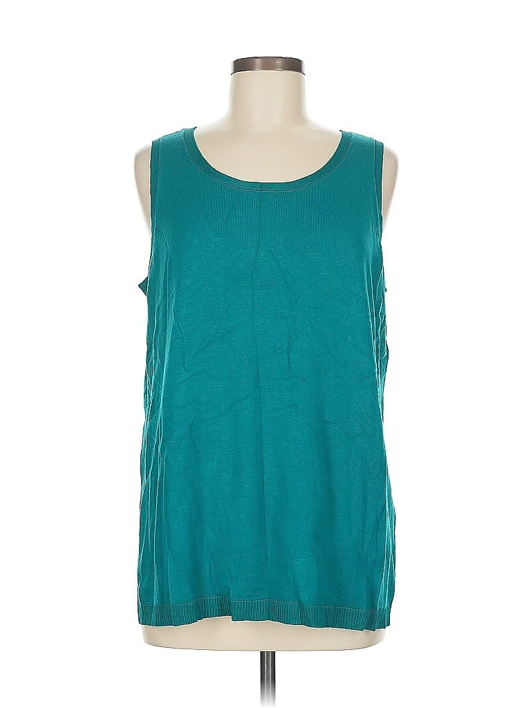 Pre-owned Chico's Sleeveless T-shirt In Blue
