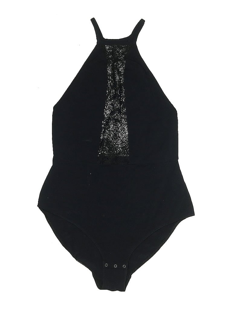 Pre-owned Out From Under Bodysuit In Black