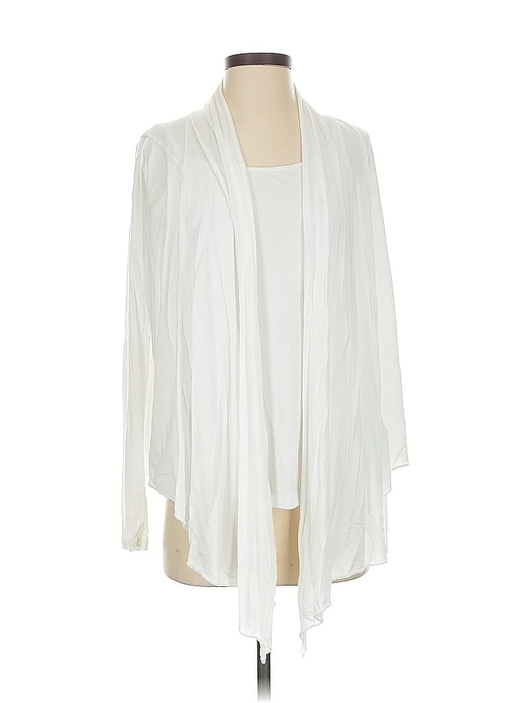 Pre-owned C&c California Cardigan Sweater In White