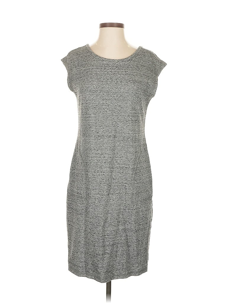 Pre-owned T By Talbots Casual Dress In Gray