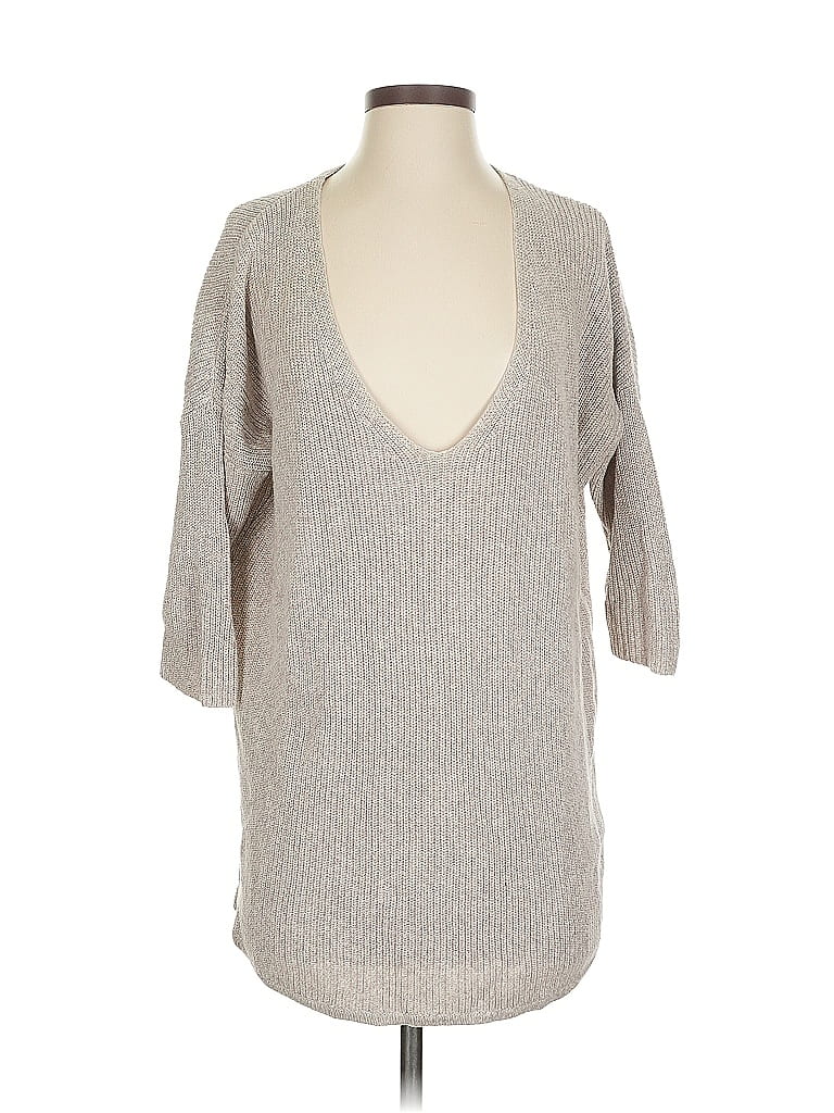 Pre-owned Express Pullover Sweater In Gray