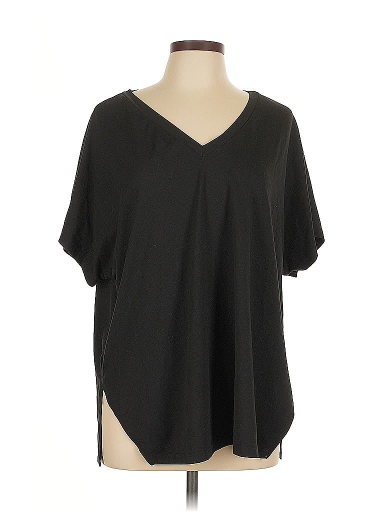 Pre-owned Shein Curve Short Sleeve T-shirt In Black