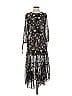 Madewell 100% Polyester Black Cocktail Dress Size XXS - photo 1