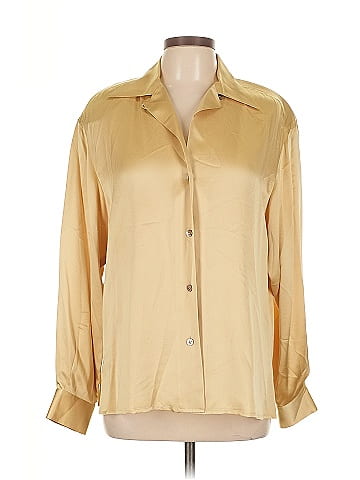 Linda Allard Ellen Tracy Long Sleeve Silk Top (view 1)