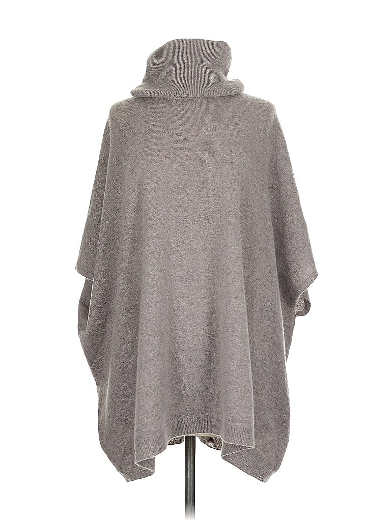 Pre-owned Garnet Hill Poncho In Brown