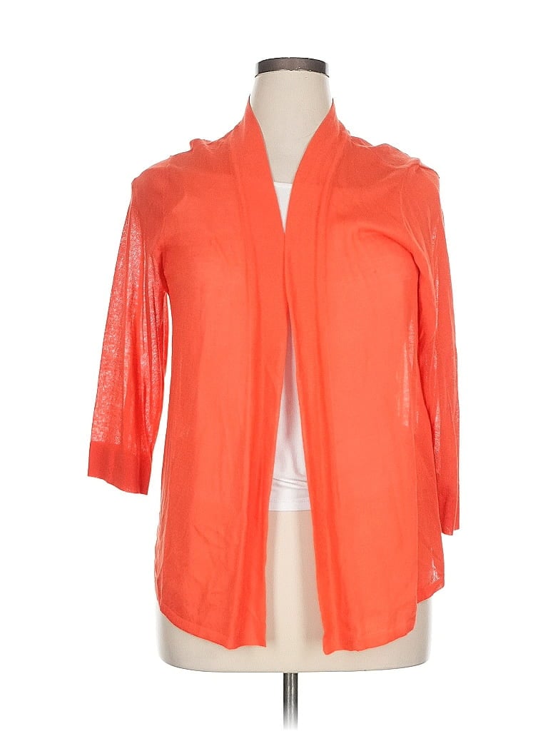 Click to view more detailed imagery on our partner's website Pre-owned Chico's Cardigan Sweater In Orange