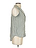 Thread & Supply Gray Sleeveless Button-Down Shirt Size S - photo 4