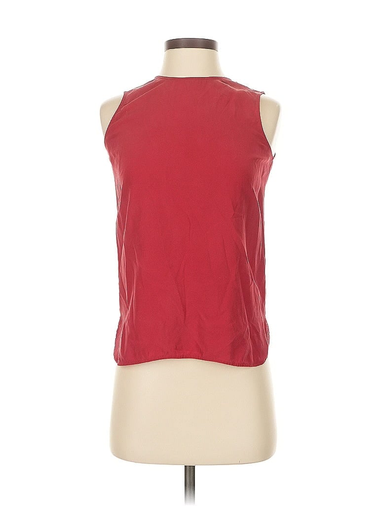 Click to view more detailed imagery on our partner's website Pre-owned Everlane Sleeveless Top Red Halter Neckline Tops