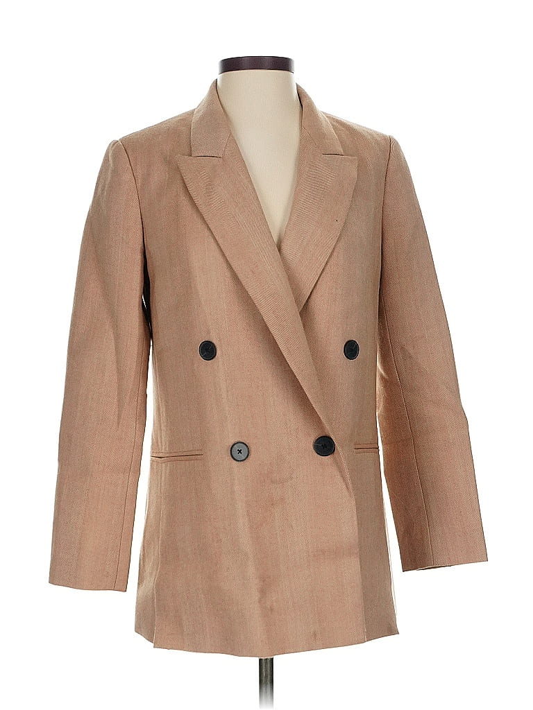 Pre-owned Rebecca Taylor Wool Blazer Jacket In Brown