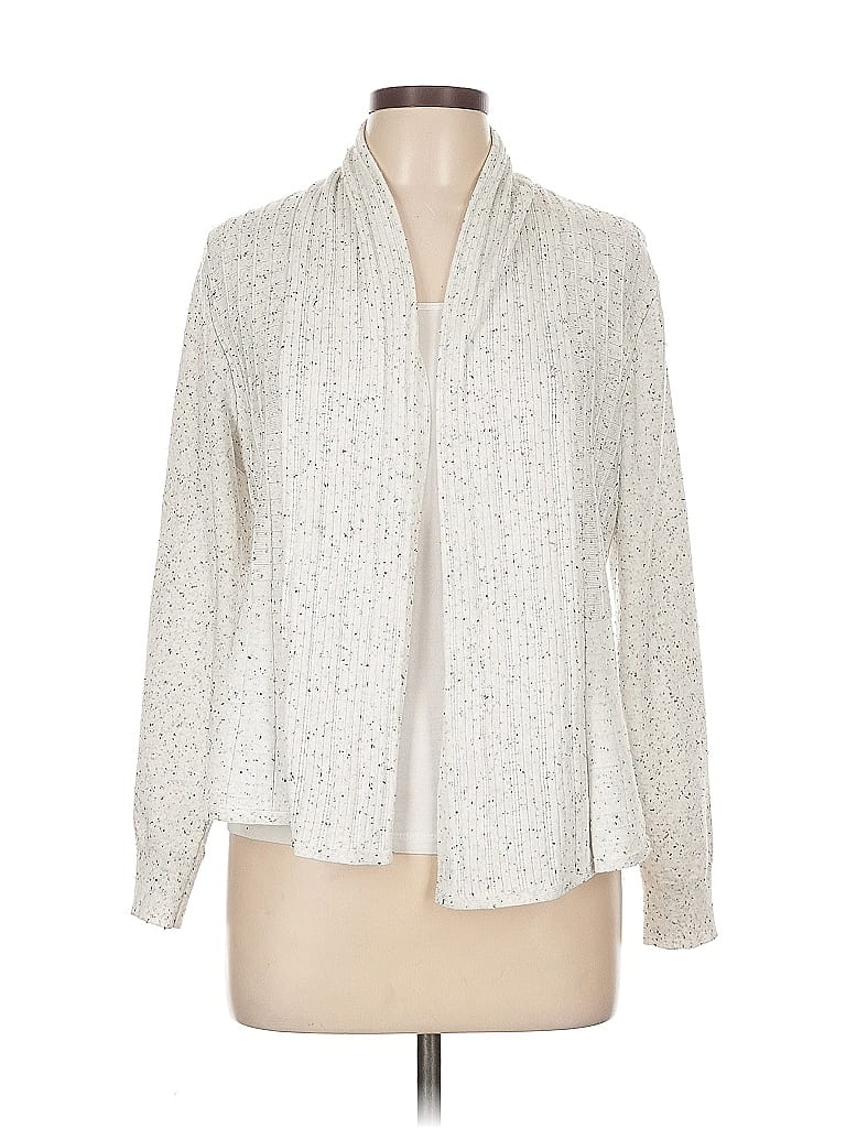 Pre-owned Chloe & Jasmine Cardigan Sweater In White