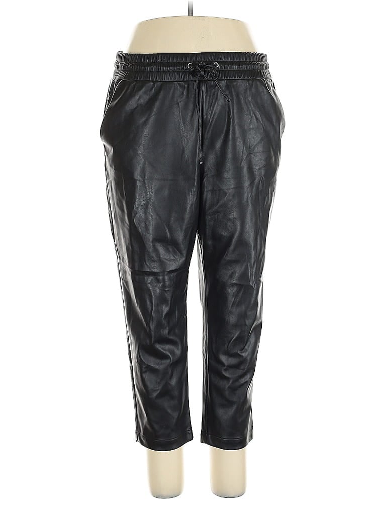 Pre-owned Ann Taylor Loft Track Pants In Black